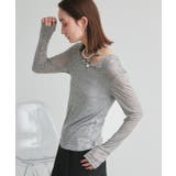 レイヤードデザインシアーカットソー | ad thie | 詳細画像25