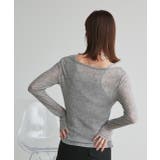 レイヤードデザインシアーカットソー | ad thie | 詳細画像26