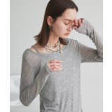 レイヤードデザインシアーカットソー | ad thie | 詳細画像27