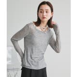 レイヤードデザインシアーカットソー | ad thie | 詳細画像28