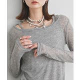 レイヤードデザインシアーカットソー | ad thie | 詳細画像30