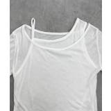 レイヤードデザインシアーカットソー | ad thie | 詳細画像31