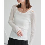 レイヤードデザインシアーカットソー | ad thie | 詳細画像4