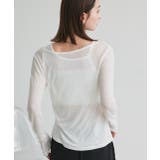 レイヤードデザインシアーカットソー | ad thie | 詳細画像7