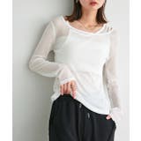 レイヤードデザインシアーカットソー | ad thie | 詳細画像9