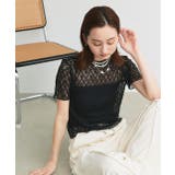 ハーフスリーブレースカットソー | ad thie | 詳細画像18 