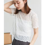 ハーフスリーブレースカットソー | ad thie | 詳細画像23 