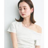 ワンショルダーアシメデザイントップス | ad thie | 詳細画像12 