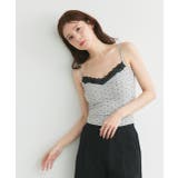 カップ付き レース切り替えドットキャミソール | ad thie | 詳細画像18