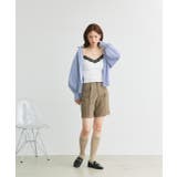 カップ付き レース切り替えドットキャミソール | ad thie | 詳細画像20