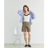 カップ付き レース切り替えドットキャミソール | ad thie | 詳細画像21