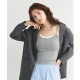 カップ付き レース切り替えバックオープンキャミソール | ad thie | 詳細画像13 