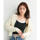 カップ付き レース切り替えバックオープンキャミソール | ad thie | 詳細画像22 