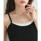 カップ付き レース切り替えバックオープンキャミソール | ad thie | 詳細画像28 