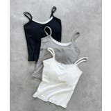 カップ付き レース切り替えバックオープンキャミソール | ad thie | 詳細画像32 