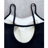 カップ付き レース切り替えバックオープンキャミソール | ad thie | 詳細画像34 