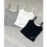 カップ付き レース切り替えバックオープンキャミソール | ad thie | 詳細画像38 