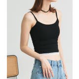 カップ付き ヘムレースリブキャミソール | ad thie | 詳細画像16 