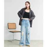 カップ付き ヘムレースリブキャミソール | ad thie | 詳細画像20 