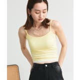 カップ付き ヘムレースリブキャミソール | ad thie | 詳細画像25 