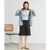 カップ付き ヘムレースリブキャミソール | ad thie | 詳細画像3 