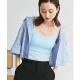 カップ付き ヘムレースリブキャミソール | ad thie | 詳細画像30 