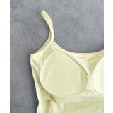 カップ付き ヘムレースリブキャミソール | ad thie | 詳細画像34 