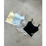 カップ付き ヘムレースリブキャミソール | ad thie | 詳細画像39 