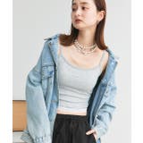 カップ付き ヘムレースリブキャミソール | ad thie | 詳細画像4 