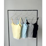 カップ付き ヘムレースリブキャミソール | ad thie | 詳細画像40 