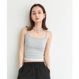 カップ付き ヘムレースリブキャミソール | ad thie | 詳細画像7 