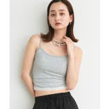 カップ付き ヘムレースリブキャミソール | ad thie | 詳細画像9 