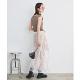 バイカラーフレンチスリーブニット | ad thie | 詳細画像26 