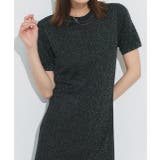 ハーフスリーブラメニットワンピース | ad thie | 詳細画像25 