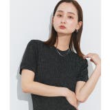 ハーフスリーブラメニットワンピース | ad thie | 詳細画像26 