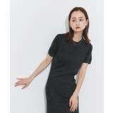 ハーフスリーブラメニットワンピース | ad thie | 詳細画像27 