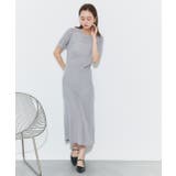 ハーフスリーブラメニットワンピース | ad thie | 詳細画像3 