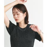 ハーフスリーブラメニットワンピース | ad thie | 詳細画像33 