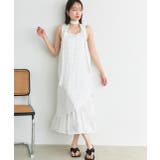 リボン付き レイヤードデザインドットワンピース | ad thie | 詳細画像10 