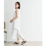 リボン付き レイヤードデザインドットワンピース | ad thie | 詳細画像11 