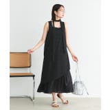 リボン付き レイヤードデザインドットワンピース | ad thie | 詳細画像14 