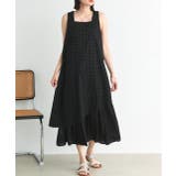 リボン付き レイヤードデザインドットワンピース | ad thie | 詳細画像17 