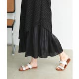 リボン付き レイヤードデザインドットワンピース | ad thie | 詳細画像18 