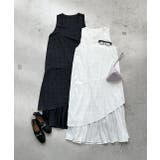 リボン付き レイヤードデザインドットワンピース | ad thie | 詳細画像21 