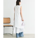 リボン付き レイヤードデザインドットワンピース | ad thie | 詳細画像4 