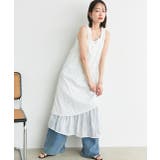 リボン付き レイヤードデザインドットワンピース | ad thie | 詳細画像7 