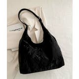 ブラック | ニュアンス柄ワンショルダートートバッグ | ad thie