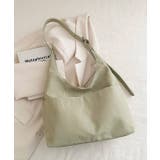 ライトグリーン | ニュアンス柄ワンショルダートートバッグ | ad thie