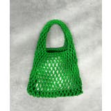 グリーン | ロープ編みワンハンドルミニバッグ | ad thie