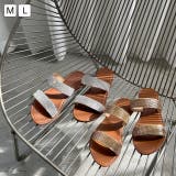 ラインストーンフラットサンダル | ad thie | 詳細画像1 